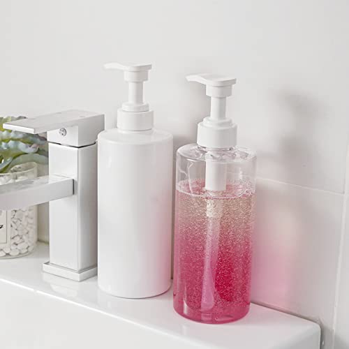 Clear Refillable Lotion Soap Dispenser Pump Bottle - 20oz (2 Pack)