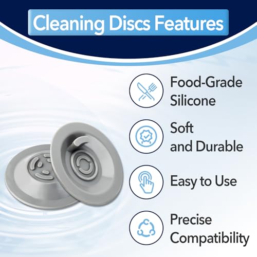14-Pack Breville Espresso Cleaning Tablets & 2 Silicone Backflush Discs - White