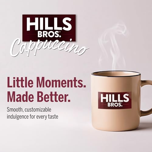 Hills Bros. Sugar-Free Double Mocha Cappuccino Mix, 12 oz - Instant Rich Coffeehouse Flavor
