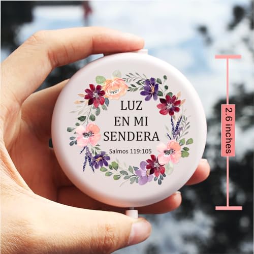 Christian Bible Verse Compact Makeup Mirror - Inspirational Gift for Women