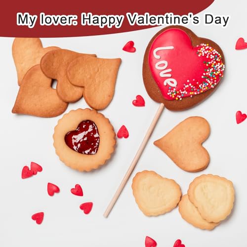 Ezymivs Stainless Steel Heart Cookie Cutter Set - 5 Sizes