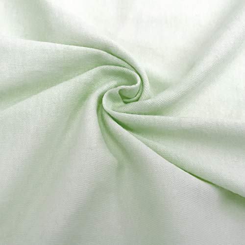 TL Care 100% Cotton Jersey Knit Fitted Bassinet Sheet, 18" x 36", Celery