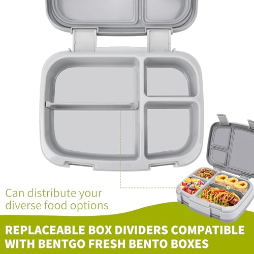 Axlksia 3-Pack Bento Lunch Box Dividers Compatible with Bentgo Fresh & More