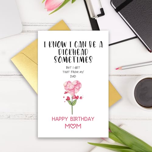 Funny Birthday Card for Mom or Stepmom - Hilarious Gift