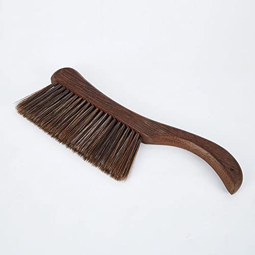 XZJMY Hand Broom with Wooden Handle - 13'' Horse Hair Bed Brush