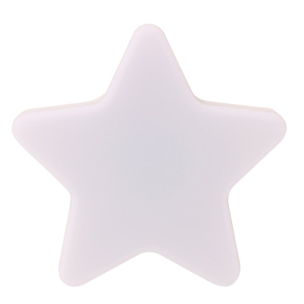 Omeet 4 Pack White-LED Plug-in Night Light for Kids - Light Sensor Controlled Dusk to Dawn Plug-in LED Night Lights - Pentagram Shaped Lamp Take Good Care Children Sleep
