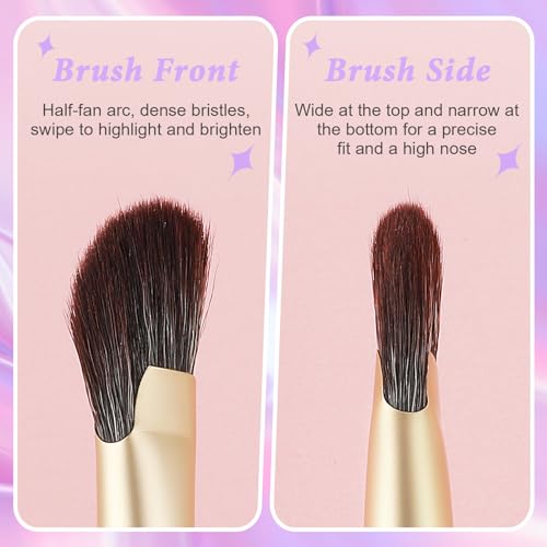 Thinp 2-Piece Nose Contour Brush & Angled Concealer Brush Set
