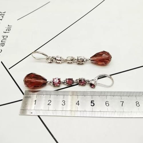 Transparent Teardrop Crystal Glass Beads 10x15mm for Jewelry Making - 50pcs