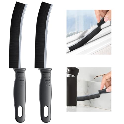 Stiff Bristle Detail Cleaning Brushes - Set of 2 for Tight Spaces