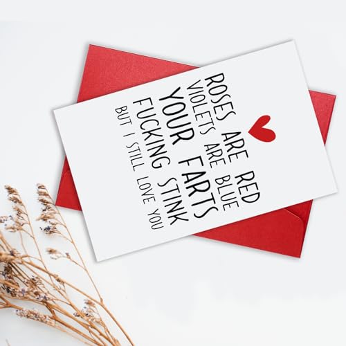 Funny Anniversary Card for Him/Her - Rude & Humorous Design