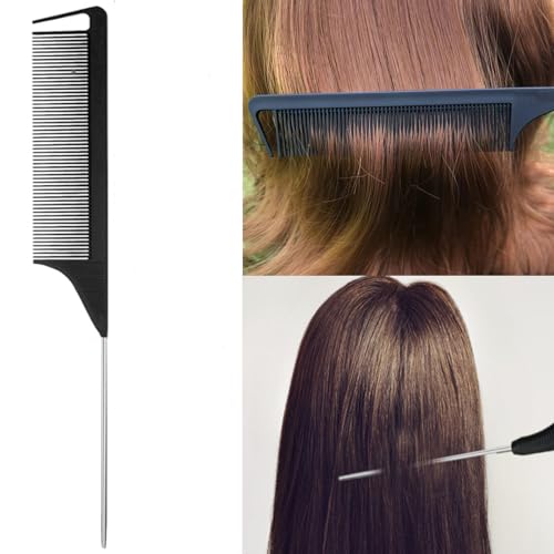 Chayumda 5-Piece Hair Styling Brush Set with Rat Tail Comb and Topsy Tail