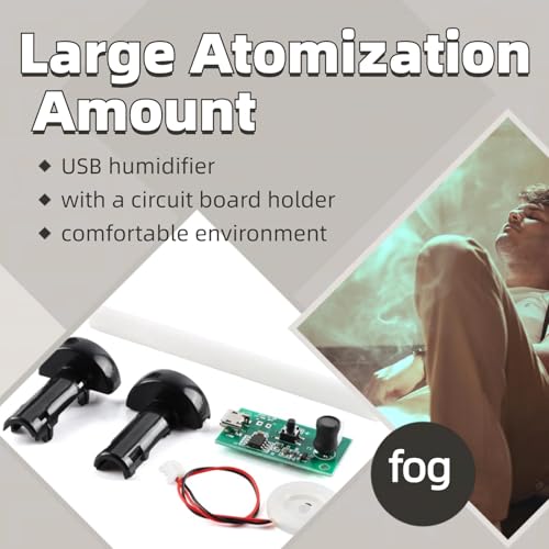 3Pcs USB Humidifier Atomizer Module Circuit Board DIY Mist Maker Kit