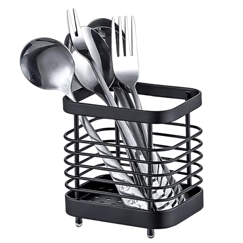 LAIPART Stainless Steel Kitchen Utensil Holder, Small Cutlery Drying Rack