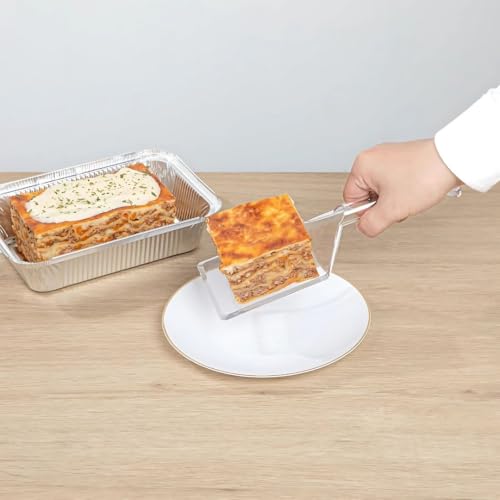 Premium Clear Spatula - Reusable Transparent Plastic Serving Utensil