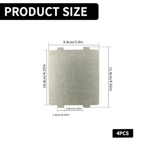 Microwave Waveguide Cover Replacement Set - 4 Pieces, Universal Fit