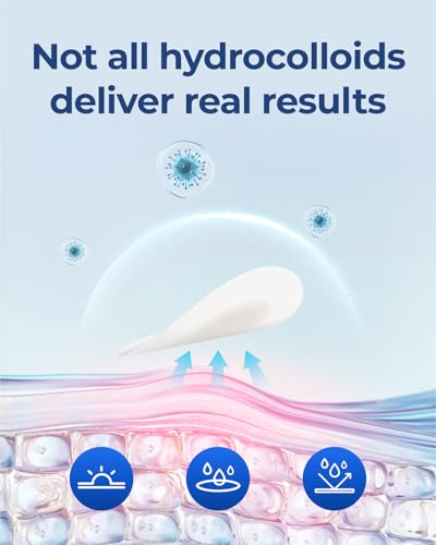 POINTMASS Invisible Pimple Patches - 0.1mm Ultra-Thin Hydrocolloid Zit Stickers with Tea Tree Oil, 44 Count