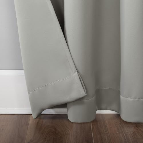 Sun Zero Easton Energy Saving Blackout Curtain Panel, 40" x 84", Silver Gray