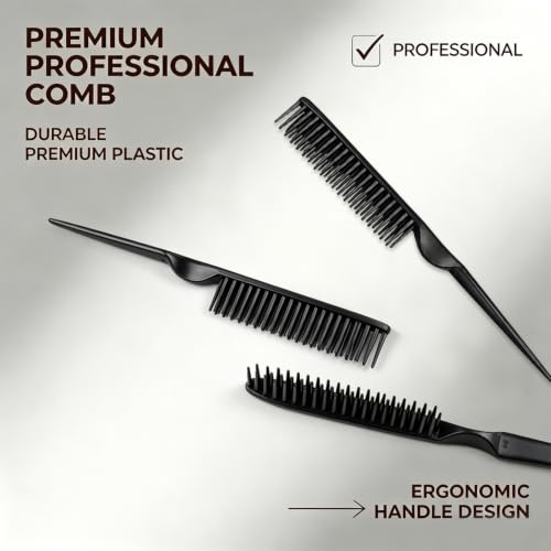 3 Row Hair Comb Set for Natural Curly Hair Styling and Detangling 4PCS