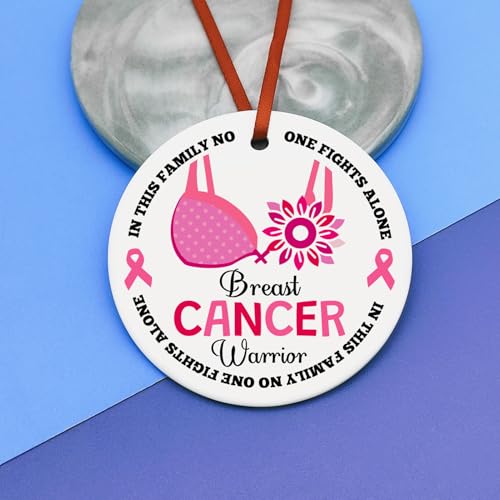 Breast Cancer Awareness Ceramic Ornament Survivor Keepsake Christmas Gift