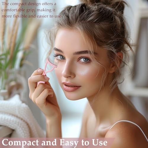Zoolinn 2PCS Arc-Shaped Pink Eyelash Comb & Mascara Separator Tool