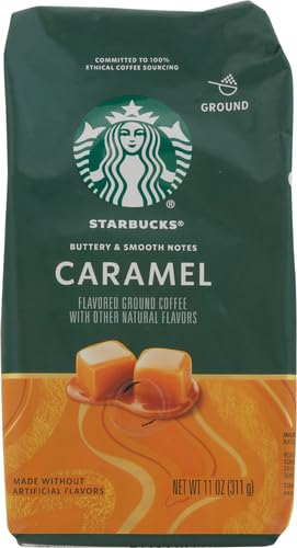 Starbucks Caramel Flavored Ground Coffee - 11oz Pack of 2, 100% Arabica, Naturally Flavored