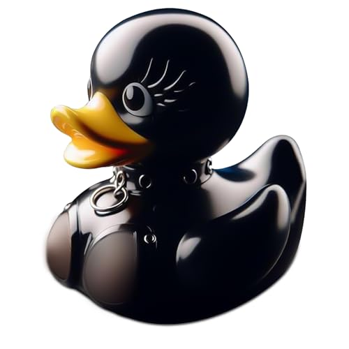 Gothic Resin Duck Decor - Unique Punk Style Decorative Duck