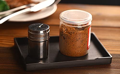Small Rectangular Black Plastic Tray - 8.1 x 4.1 inch Kitchen Organizer