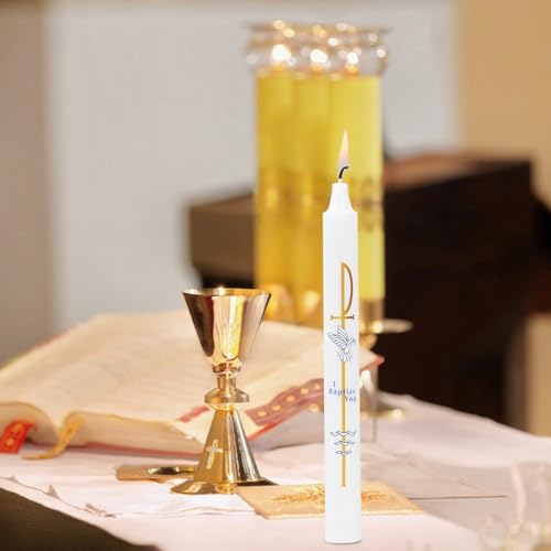 Ohmique Baptism Candle Style1 - Elegant Candle for Boys & Girls