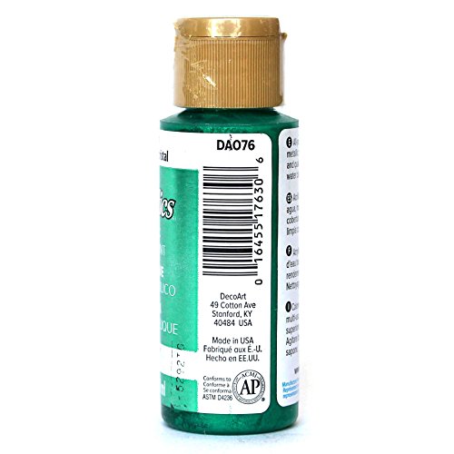DecoArt Dazzling Metallics 2-Ounce Green Acrylic Paint