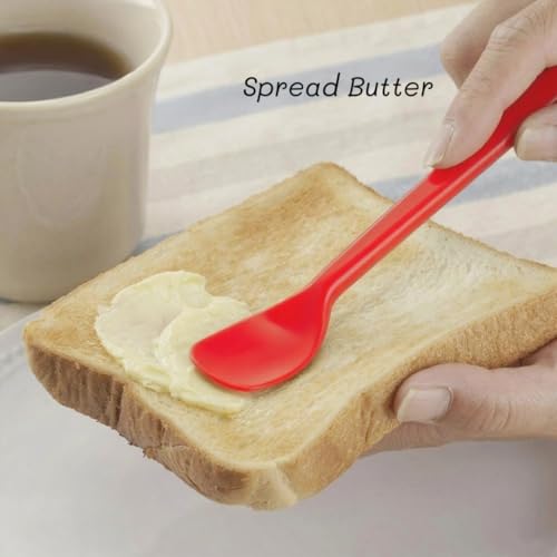Yoku Made Silicone Spatula Spoon - 6 Inch, 4 Pack, BPA Free