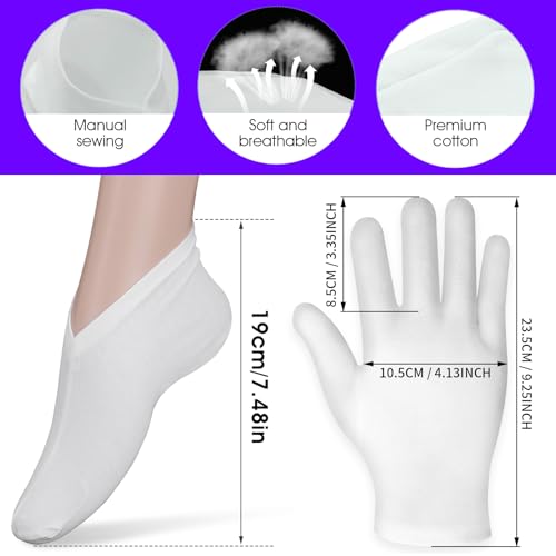 Qianyu Moisturizing Gloves and Socks Set for Dry Hands and Feet Care