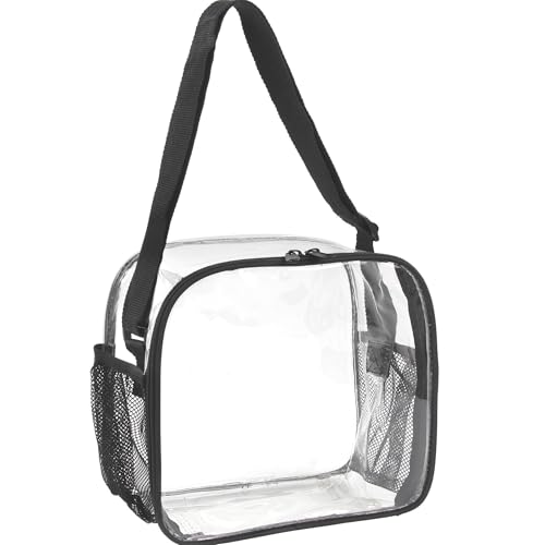 Trail Maker Clear Lunch Bag, Stadium Approved Transparent Tote with Strap