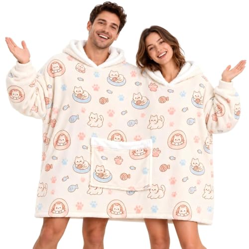 Matching Couples Pajamas Hoodies - Funny Two-Person Onesies in Beige
