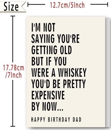 Funny Birthday Card for Dad | Whiskey Humor | FANCYLUCKY
