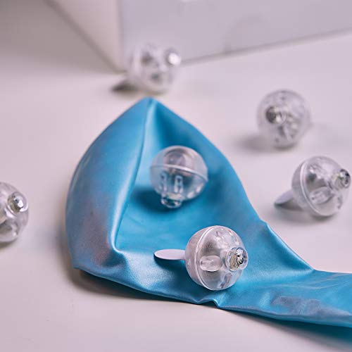 White Balloon Lights with Hook - 200PCS Waterproof Mini LED Decor for Parties & Events - Cool White Steady Variation
