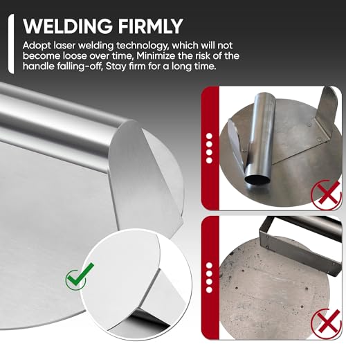 Joyfair 5.5 Inch Stainless Steel Smash Burger Press for Grilling