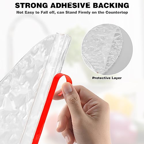 CANIPHA Clear Acrylic Shower Splash Guard - 2 Pack Self-Adhesive Drip Blocker