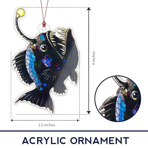 Anglerfish Christmas Ornament 2026 - Unique Nautical Holiday Decor