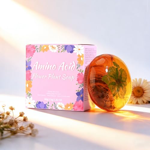 DLZZRS Amino Acid Transparent Bar Soap - Hydrating Face and Body Cleanser