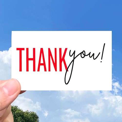 Thank You Cards Pack of 100 - Heartfelt Appreciation 2x3.5 Inches