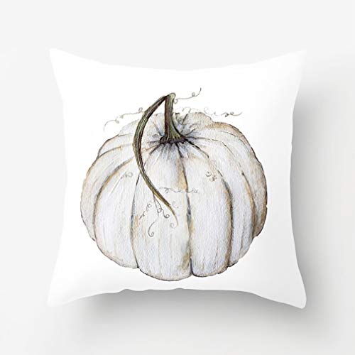Autumn Pumpkin Pillow Covers Set of 4 18x18 Inches Fall Decor Grateful Thanksgiving Cushion Covers
