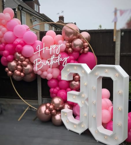 Pink Balloon Arch Kit - 152Pcs for Birthday, Baby Shower & Weddings