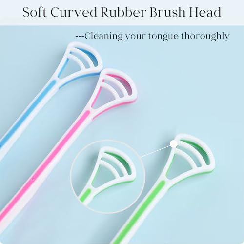 UBLNNFY Stainless Steel Tongue Scraper Set with Travel Case for Fresh Breath