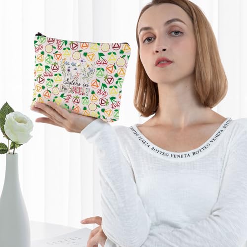 Sobriety Gift Makeup Bag Waterproof Canvas Recovery Cosmetic Pouch