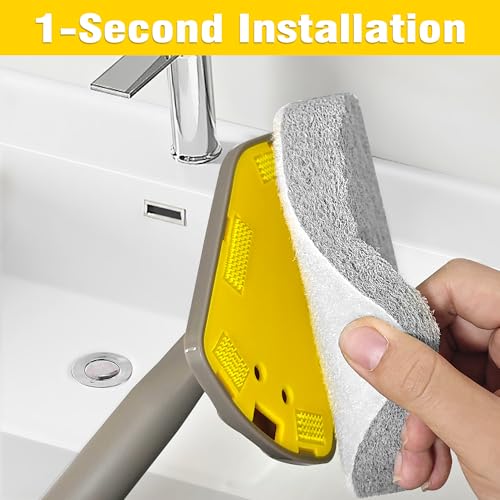 NEWE Shower Scrubber Replacement Pads - Gray 2-Pack for Tub and Tile