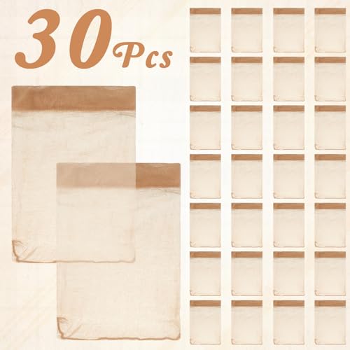 HD Wig Caps 30 Pack Ultra Thin Sheer Nylon Breathable Non Slip Stocking Caps for Lace Front Wigs