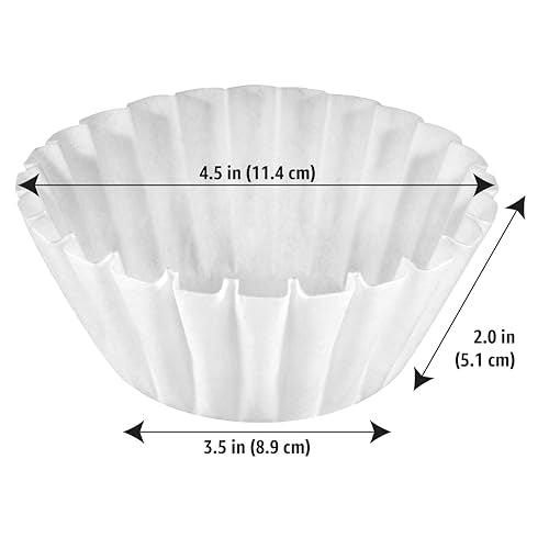 Amazon Basics 200 Count Basket Coffee Filters for 1-4 Cup Makers