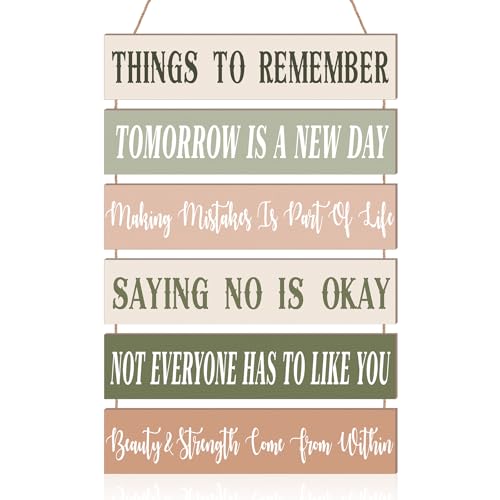 Inspirational Quotes Wooden Wall Art Decor - Preppy Room Decor
