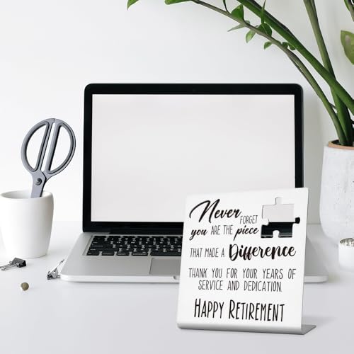 Stainless Steel Desk Plaque for Doctors | Thank You Gift | 4x4 Inches