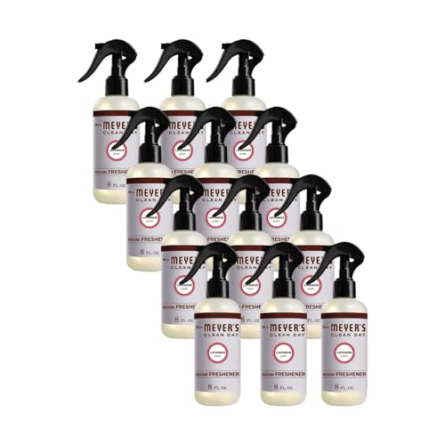 Mrs. Meyer's Lavender Room Freshener Spray 8 Fl Oz Pack of 12 – Natural Air Freshener